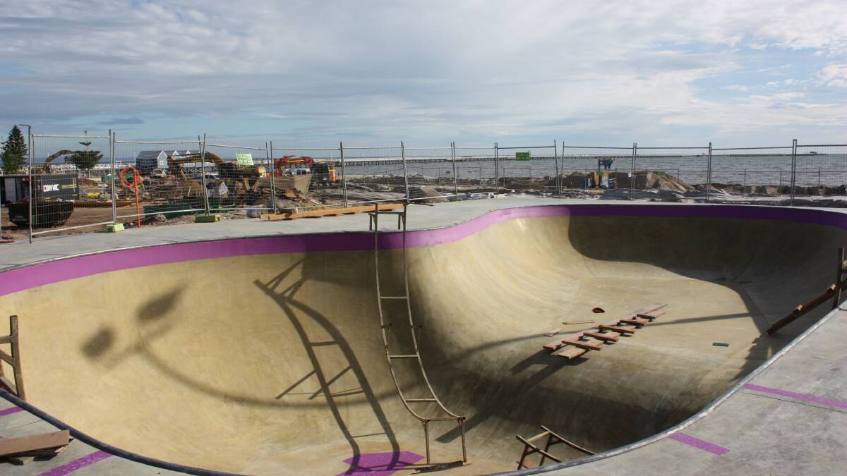 Busselton's new skate park is still under construction and is expected to be finished in October/November 2015.