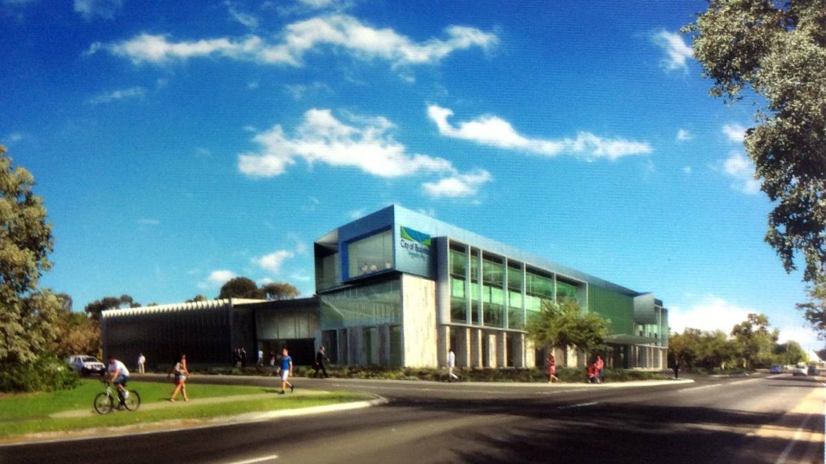 An artist impression of the new civic administration building for the City of Busselton.