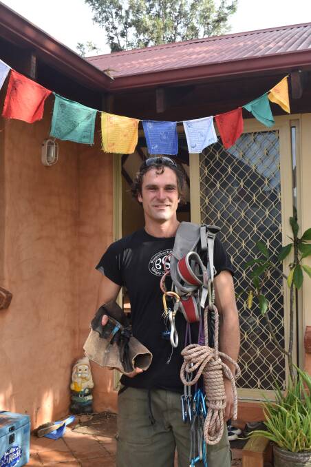 Dunsborough resident Kieren McCabe all ready to help volunteer in Nepal.