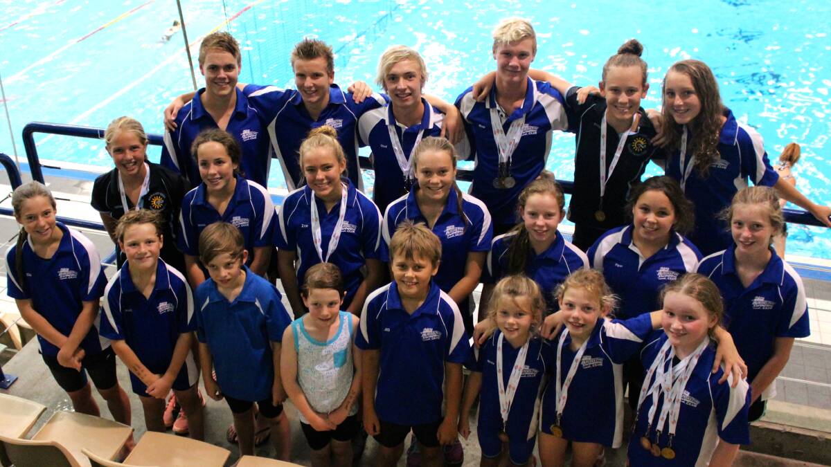 The Busselton Swimming Club Country Championships Team.