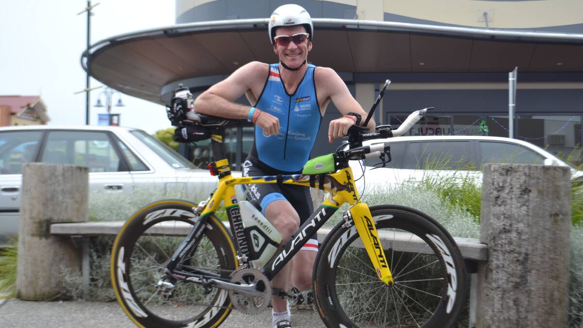 Jeremy Hanrahan will be competing in the Busselton Ironman after breaking his neck in 2012.