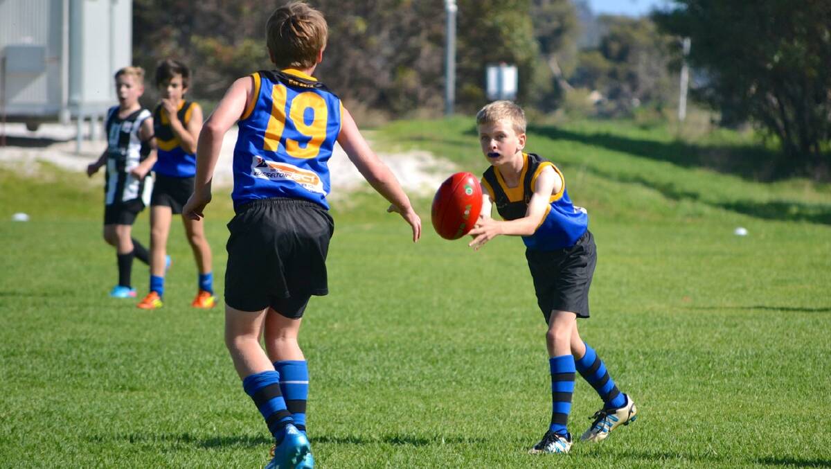 Vasse's Wilson Clarke was the first winner of the player of the round in the Busselton District Junior Football Association.