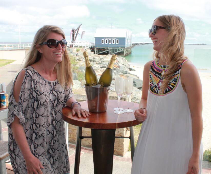 Chill by the Sea: Gabrielle Whirledge and Lisa Farrell are excited for the BUZ Nurture Works annual Melbourne Cup lunch event next month at The Goose Beach Bar and Kitchen in Busselton. 