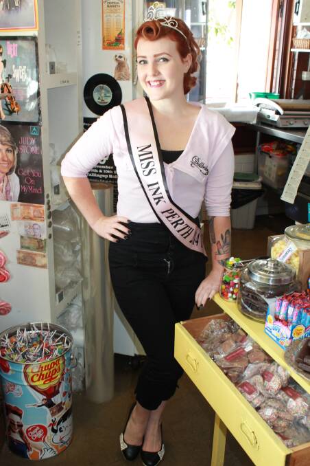 Prize winning ink: Dunsborough pinup girl Miss Millie Minx was placed runner up in the Miss Ink Perth 2014 competition and will travel to Melbourne in December. 