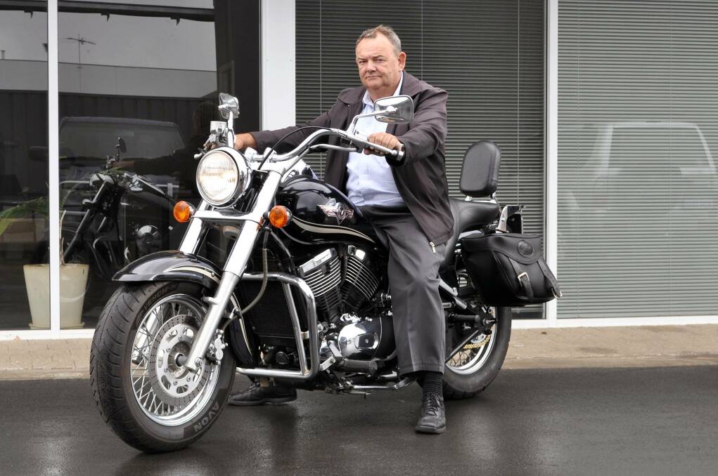 Local legend: Busselton Black Dog Rider Les James tragically died in a motorcycle crash on Monday whilst taking part in a leg of the ride. 