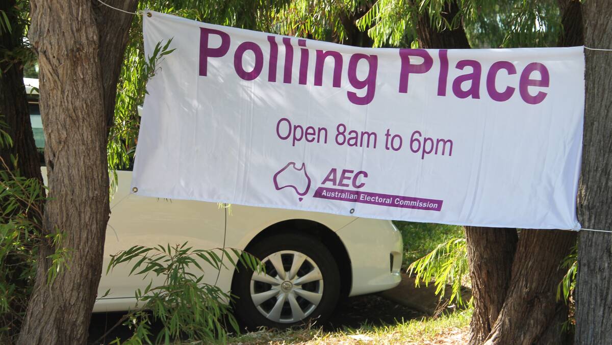 The polling place at West Busselton Primary.  