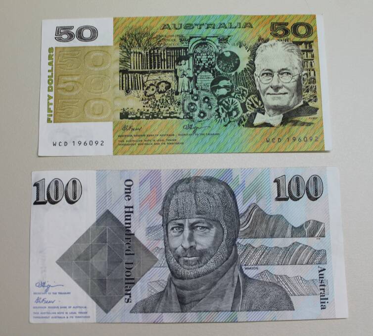 Discovered: A quantity of old $100 and $50 Australian bank notes were found in Busselton. 