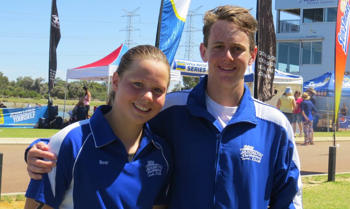 Tessa Viljoen and Jack Greaves at Champion Lakes. 
