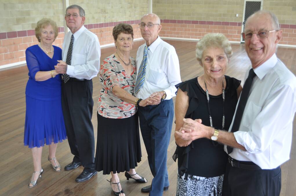 Dance, dance: Rose Pether and Jim Pether, Mary and Dennis Fullarton, Lexie Bell and David Webb dance up a storm. 