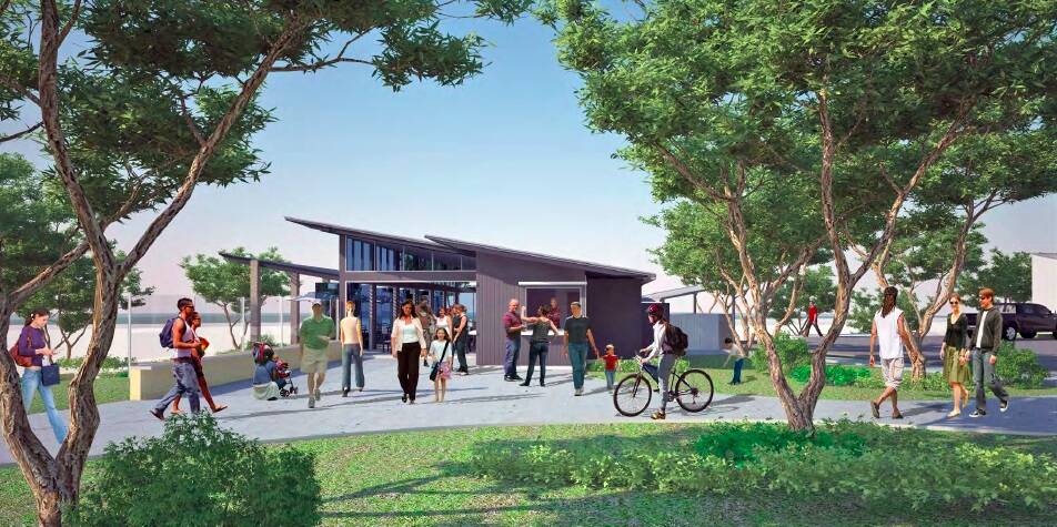 An artist's impression of the White Elephant Gnarabup Pty Ltd group's Dunsborough foreshore cafe. 