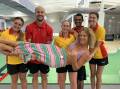 Rec Centre crew celebrate the opening of the pool on Monday with Augusta Margaret River Shire President, Julia Meldrum. Pictures supplied. 
