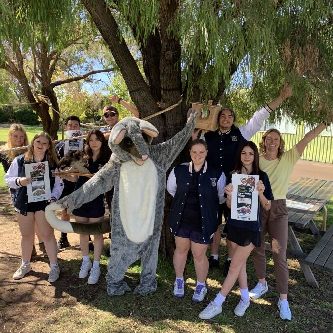 Busselton SHS students Bonnie, Tiana, Liam, Hayley, Meshach, Tahlia, Shanee, Chevy, Lilee, and teacher Louise Mutch. Picture supplied. 