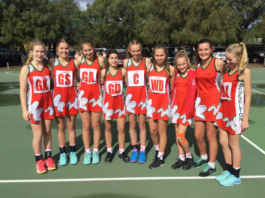 South West Regional Carnival: Some of the Division 1 players were all smiles after their big weekend of netball. Photo: supplied.