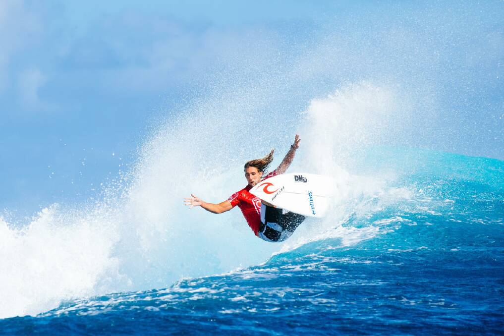 Good form: Matt Wilkinson winning at Fiji. Photos: World Surfing League.