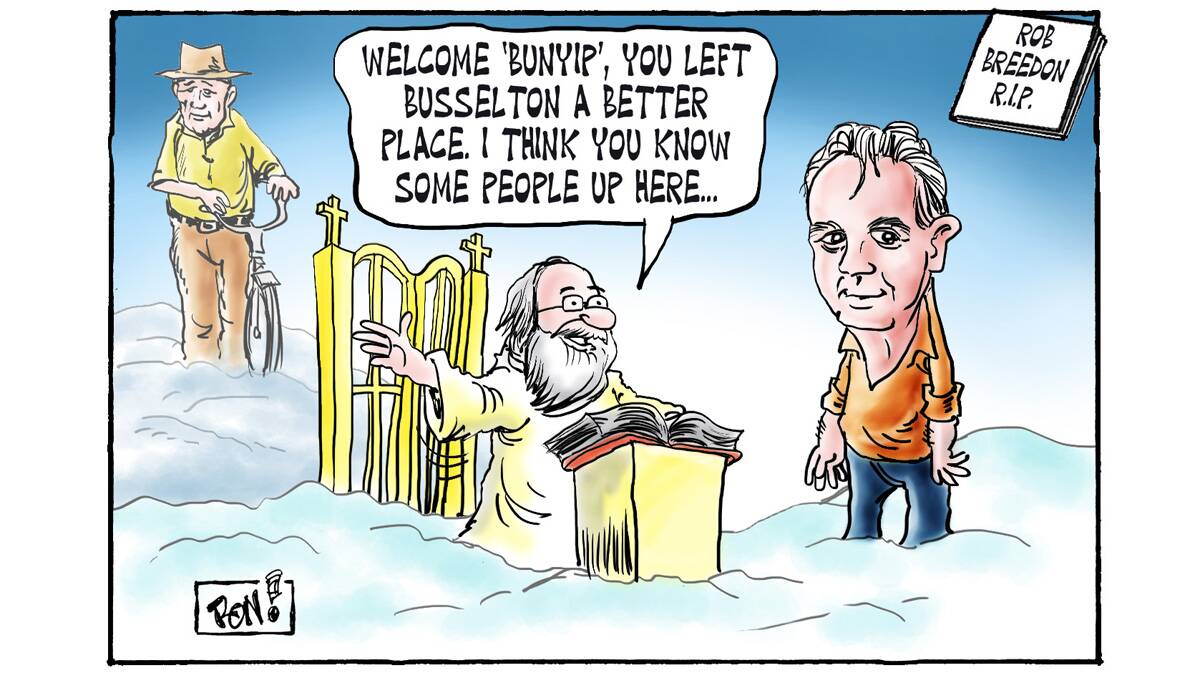 Cartoons from the Busselton-Dunsborough Mail
