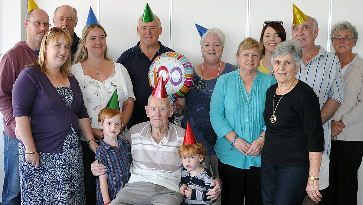 Dick Scaddan and his family celebrated his 100th birthday yesterday.