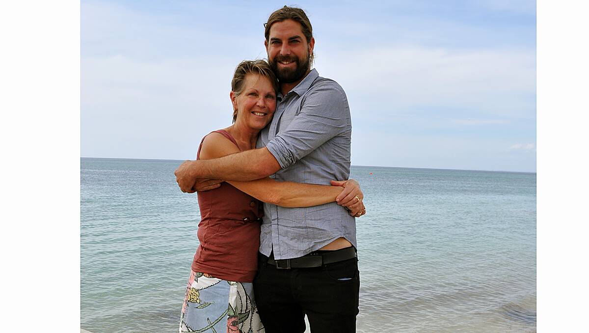 Rhys Badcock relaxes back in Busselton with his mum Jo after winning the MasterChef title.