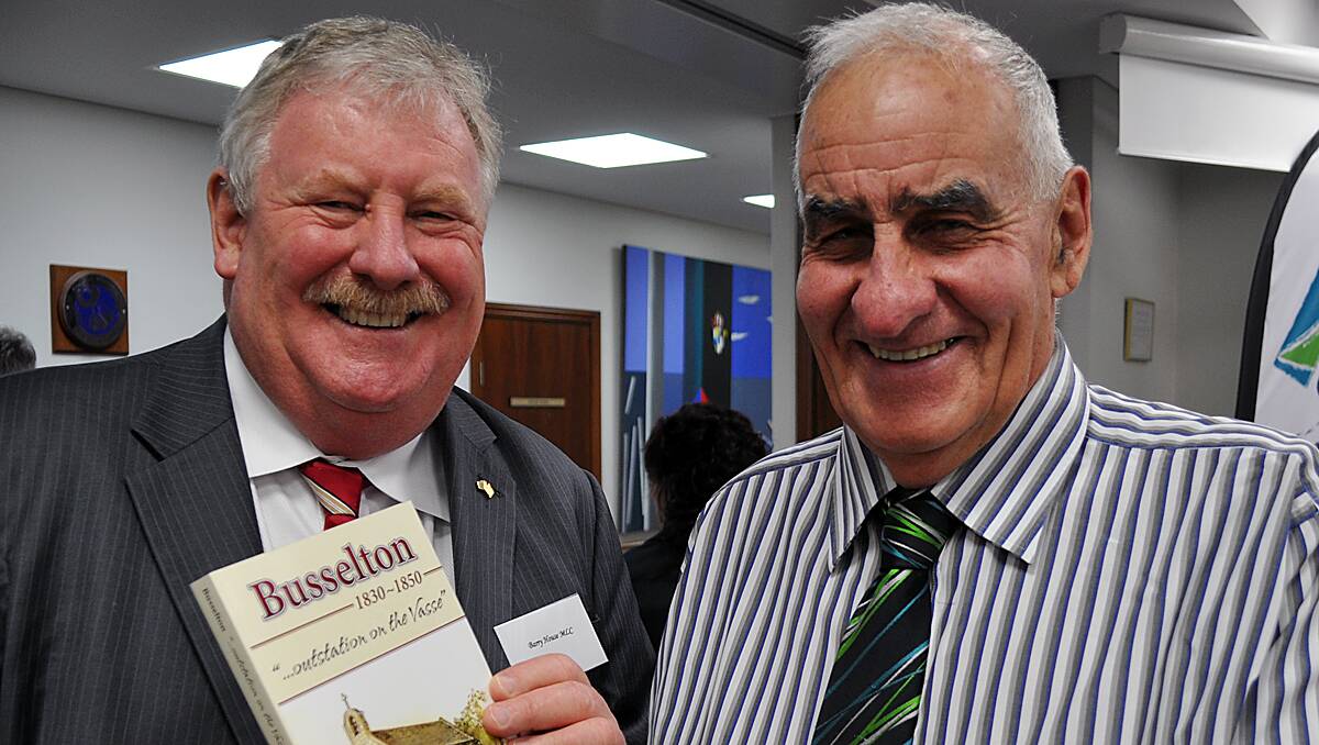 The launch of the new edition of ‘Busselton: Outstation on the Vasse – 1830-1850’.