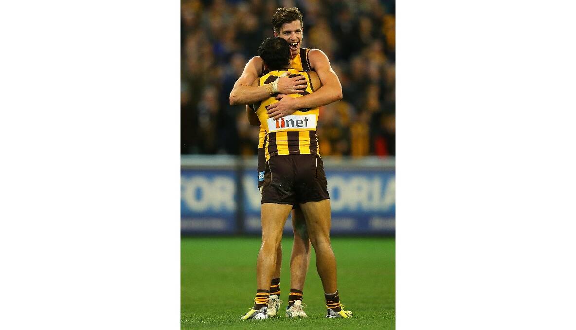 Ben Stratton in action for Hawthorn this season. Photo: Getty Images.