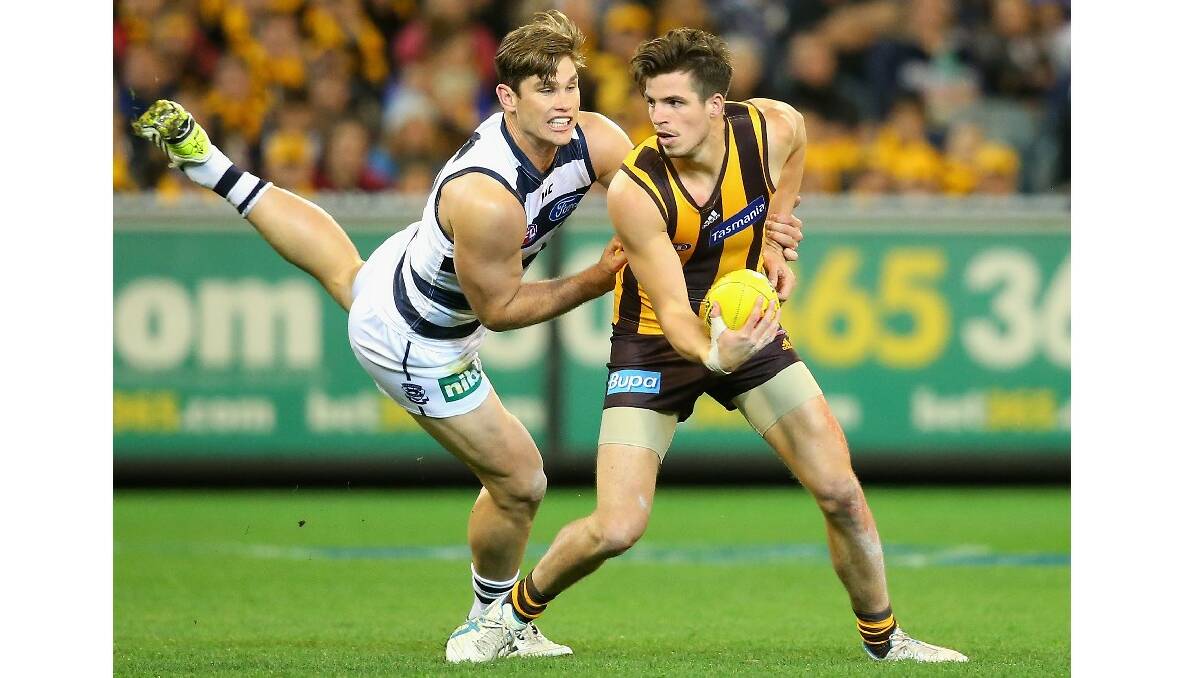 Ben Stratton in action for Hawthorn this season. Photo: Getty Images.