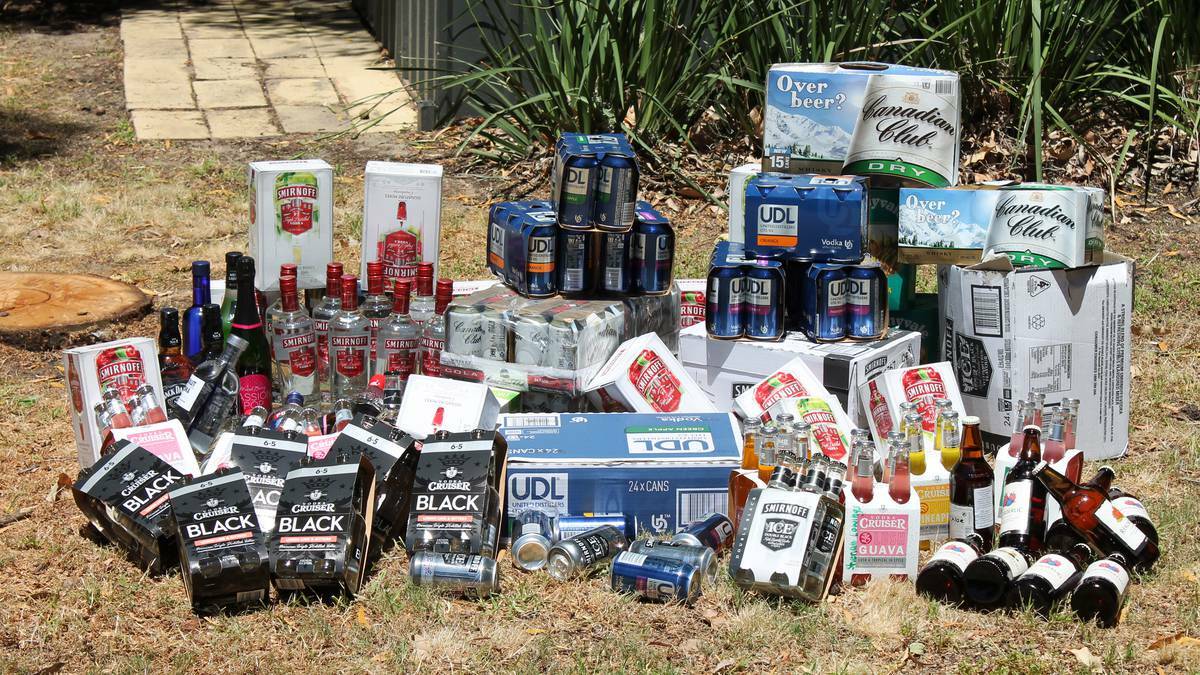 Dunsborough police have seized more than $2000 worth of alcohol ahead of Leavers Week.