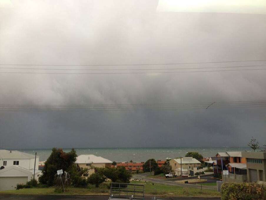 The storm is approaching Bunbury. Photo: Twitter