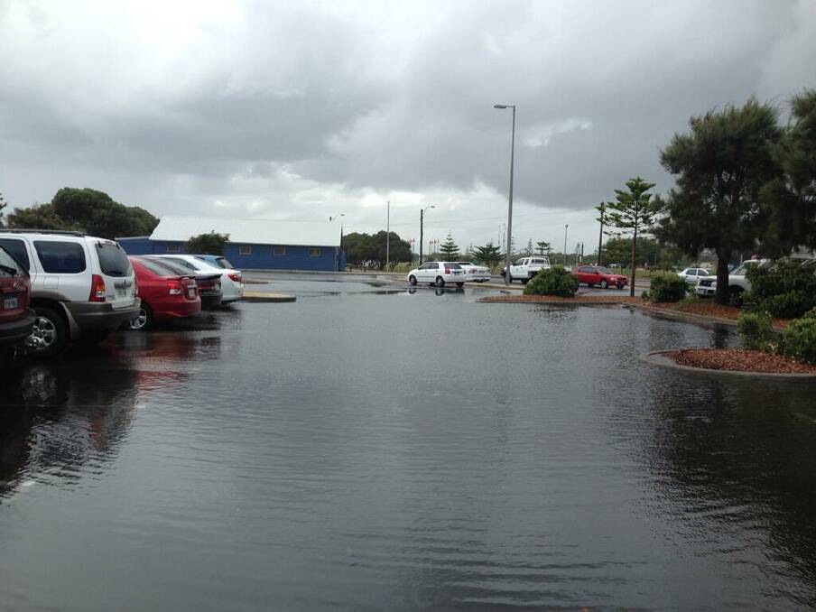 Flooding has been reported in Busselton. Photo: Twitter