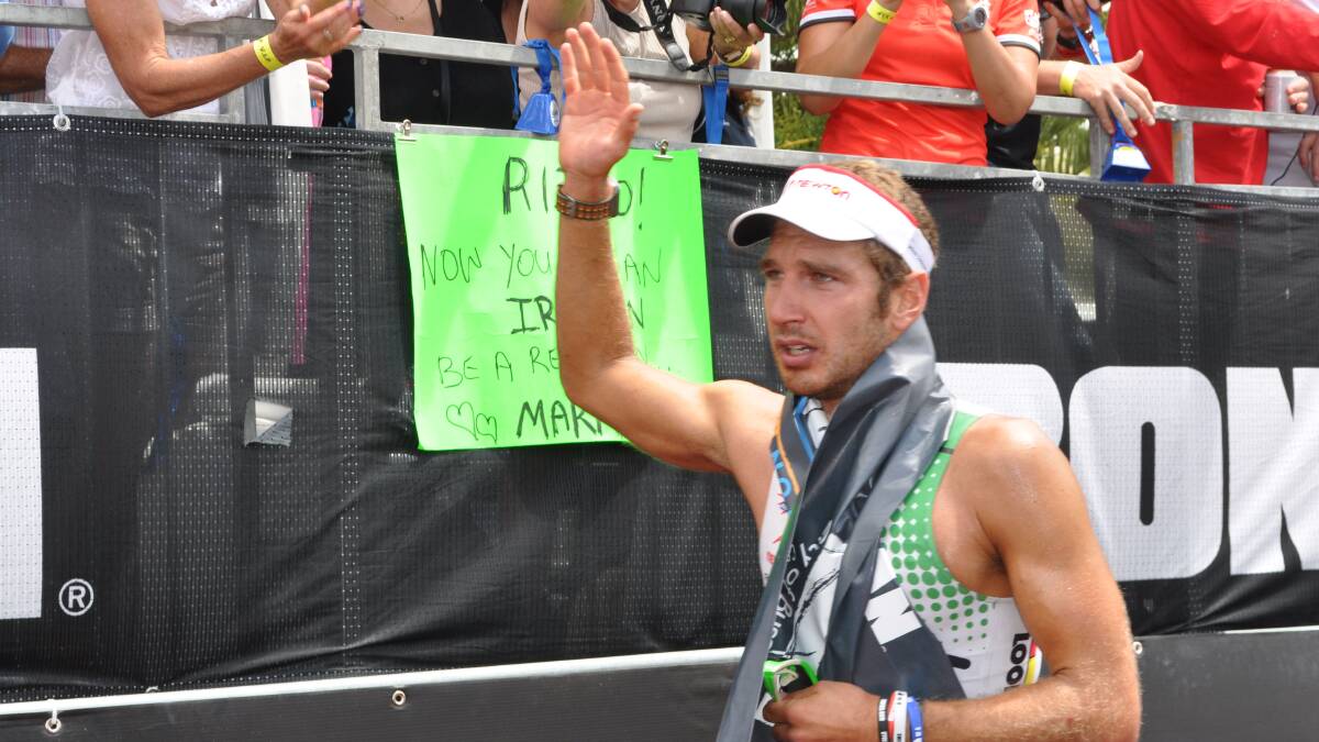 SunSmart Ironman WA winner Jeremy Jurkiewicz.