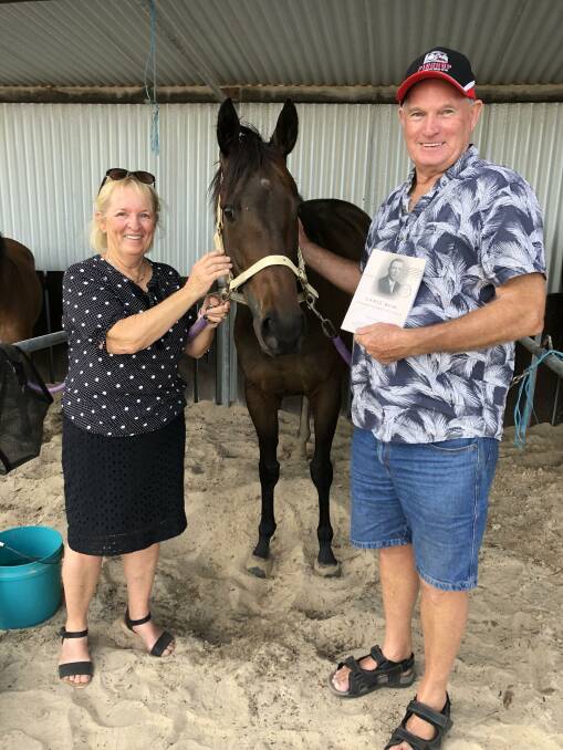 FAMILY: Judith and Keith Devenish returned to their home town to launch Keith's book at the annual Pingrup Horse Races. Photo: Supplied. 