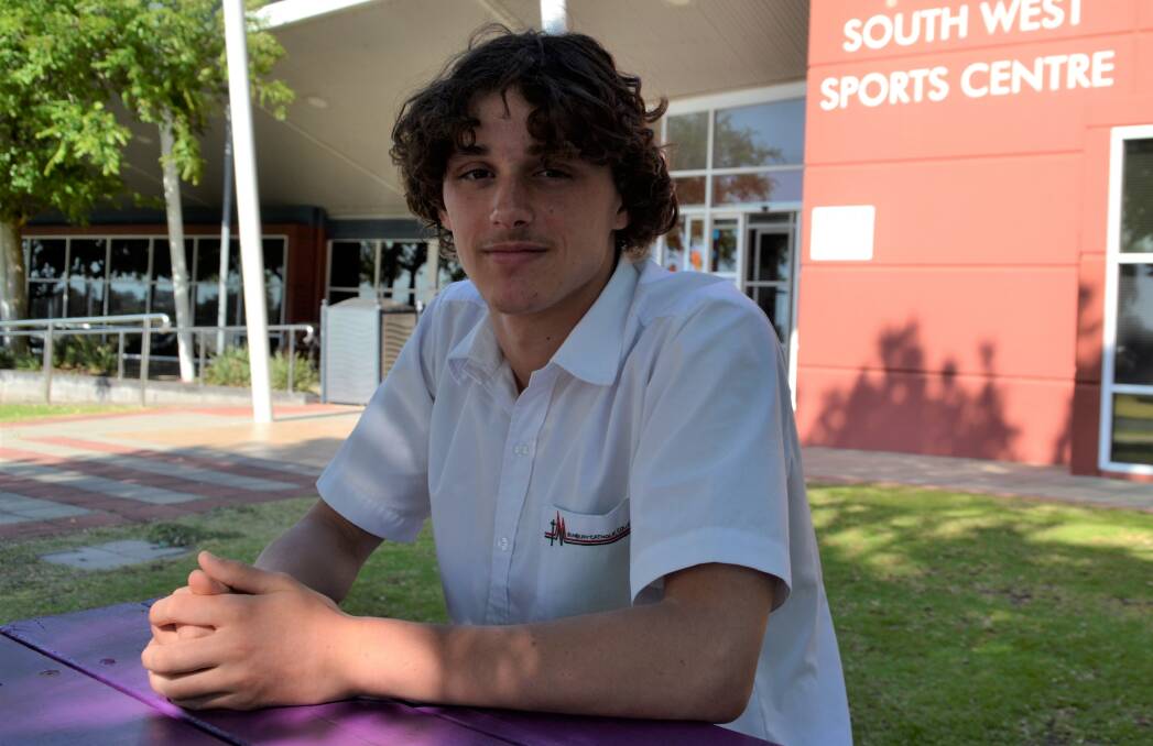 "Just keep at it": 15-year-old para-swimmer Alex Saffy has received the 2021 Wally Foreman Foundation Scholarship. Photo: Pip Waller. 