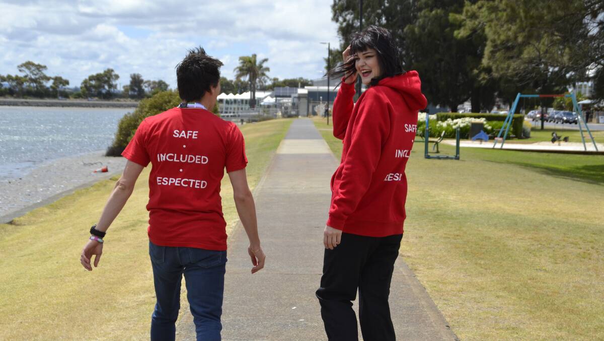 Safe - Included - Respected: The three core values of the WA Aids Council. Photo: Pip Waller.
