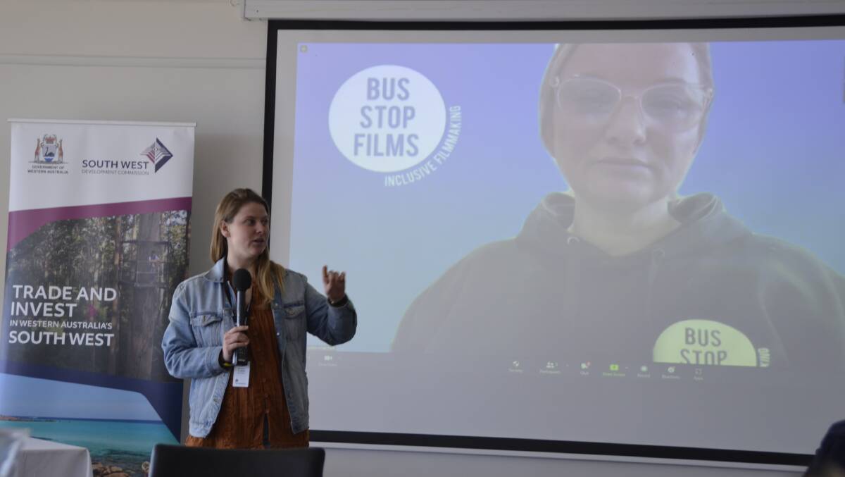 CinefestOZ Film Manager Chanel Bowen with Bus Stop Films CEO Tracey Corbin-Machett via Zoom. 