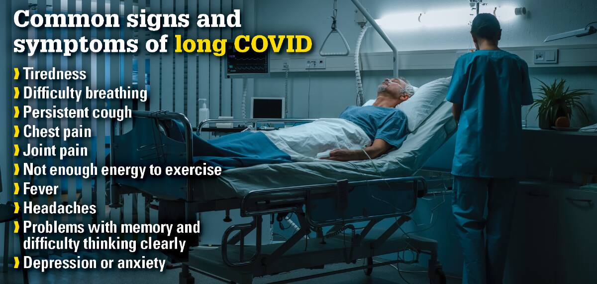 DEBILITATING: Data from the federal Department of Health has identified the long-term effects of COVID-19, known as long COVID. 