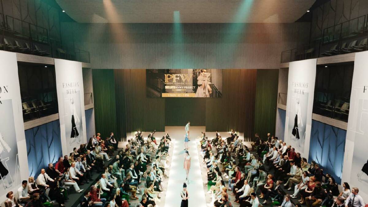 An artist impression of a fashion show at the Busselton Performing Arts and Convention Centre. Photo supplied by City of Busselton. 