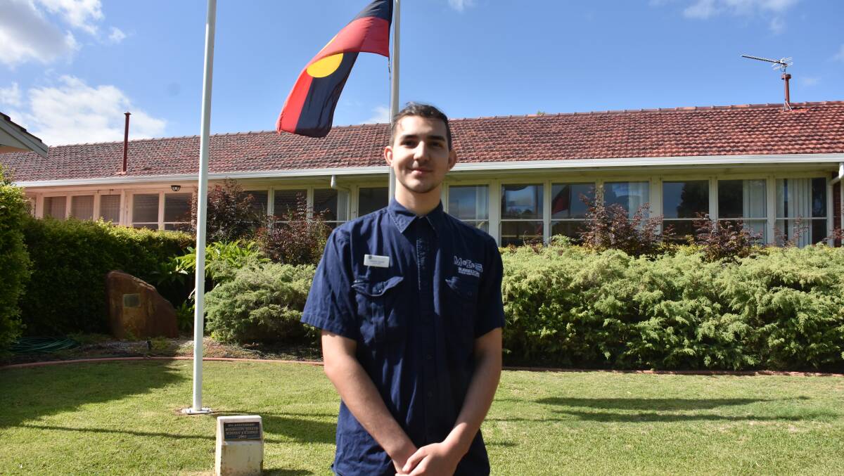 Busselton Senior High School student Damien Farrell is the school's first Indigenous school captain.