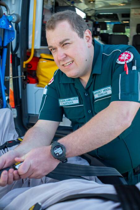 Giving back: Volunteer St John Ambulance officer Nathan Ramage has served the South West community for six years. Picture: Supplied.