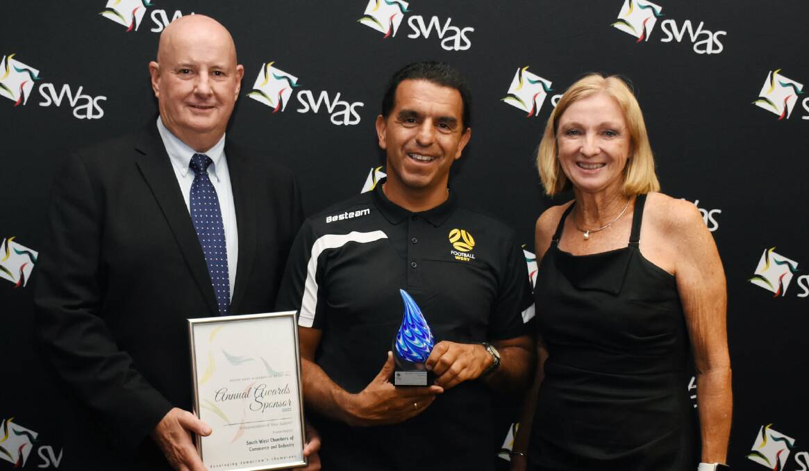 Winner: Coaching legend Juan Propato was named the South West Coach of the Year in the Wally Foreman Award. Picture: Supplied.