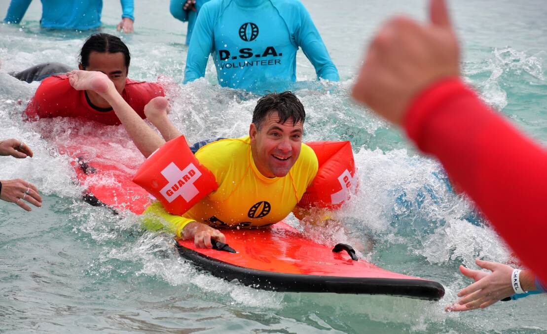 More than 110 volunteers were on hand to ensure the surfers had a great time on the waves in Bunker Bay.

