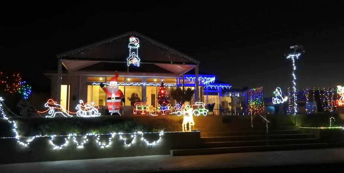 A Community Christmas: Houses by the Busselton canals decked out their homes in Christmas lights.