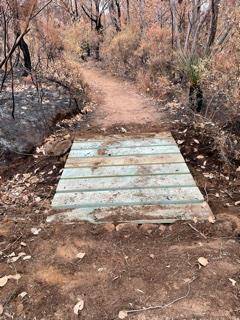 Fixed: The Meelup bridge is replaced and ready for trail treckers. Photo: Supplied.