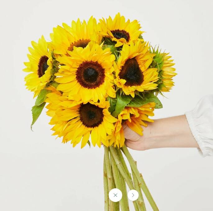 Save 10 per cent off your first order at Floraly - these beautiful sunflowers are sure to make mum smile - $62. 