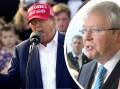 Former US president Donald Trump described Kevin Rudd as "not the brightest bulb". Pictures by AP Photo/Meg Kinnard & Paul Scambler