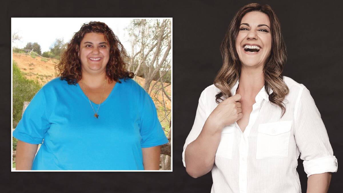 Anna Van Dyken before and after she lost 70kg. Picture: Supplied 