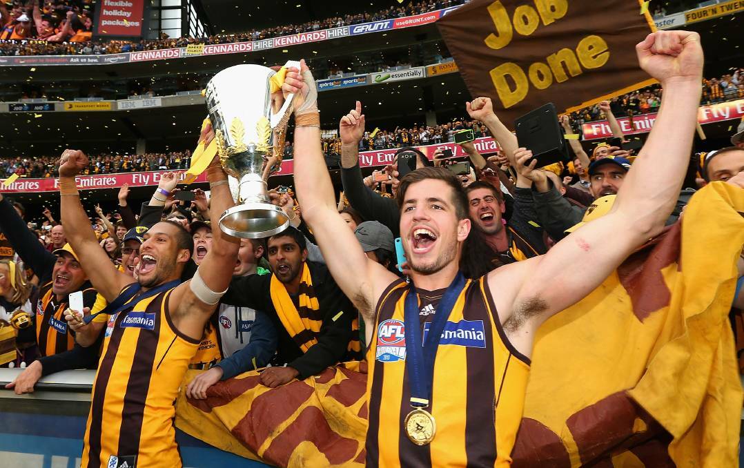 Dunsborough footballer Ben Stratton is set to return from injury in time for Hawthorn's run at the 2016 AFL premiership. Photo: Getty Images.