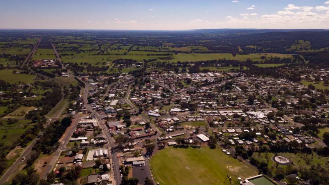 This is Waroona looking north along the Darling Scarp toward Perth. Despite being 115km away from Perth Waroona has been earmarked as an outer suburban area. Photo: Hamish Hastie