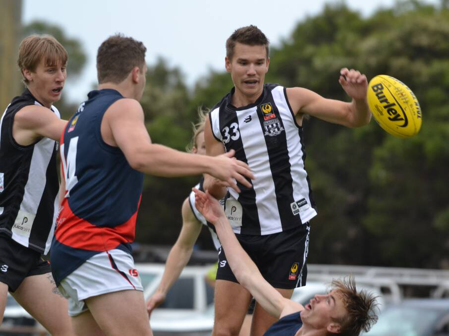 On the field: Jacob Ness and Busselton faced off against the Panthers at Bovell Park in Round Eight. Photo: Thomas Munday. 