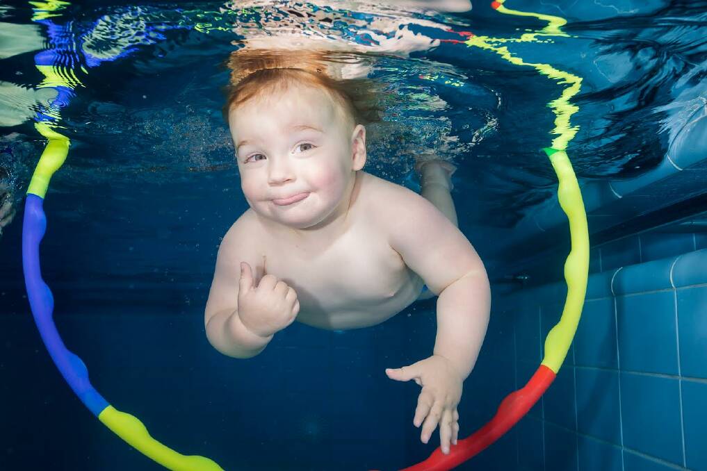 Safety first: It is important for children, babies and their parents to develop swimming skills.