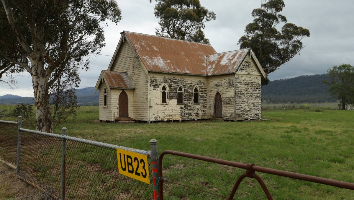 The Bylong Catholic church was one of the purchases made by KEPCO which is now closed. Picture: Jonathan Carroll