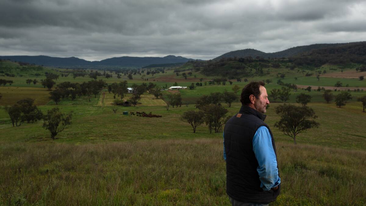 President of the Bylong Valley Protection Alliance Phillip Kennedy. Picture: Jonathan Carroll