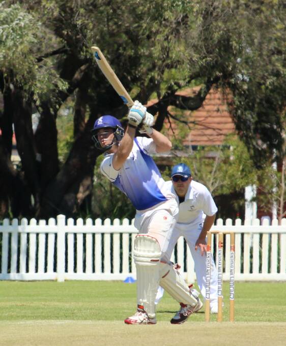Jono Lloyd kept St Marys in with a chance against YOBS at Bovell Park on Saturday when he scored a valuable 52 in the second innings. Photo by Vanessa Hatton.